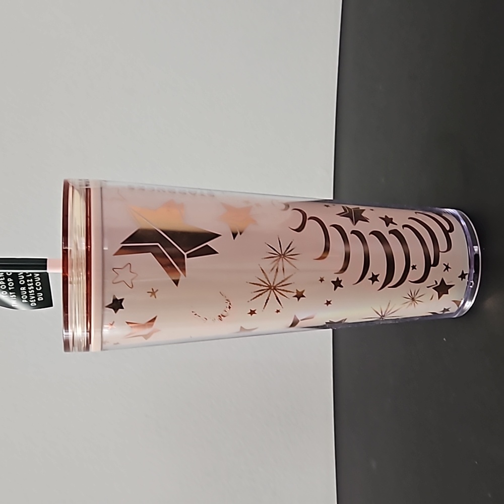 Pink and Gold Starbucks tumbler